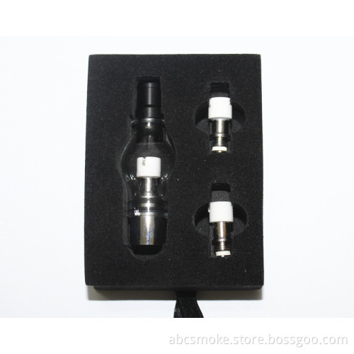 Wax Glass Globe Set Glass Globe Vaporizer Dry Herb Atomizer with Package +Two Extra Coil Head for EGO Series Battery Vapor Cigarettes